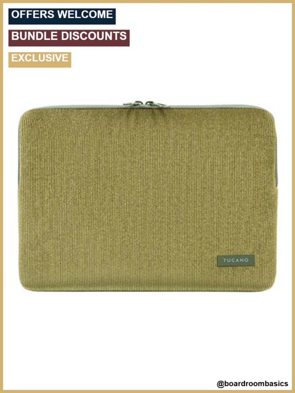 Neoprene and Corduroy Laptop Sleeve for 13" MacBook Air/Pro & 12" Laptop,